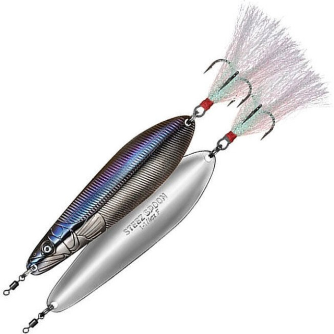 Блесна DAIWA STEEZ SPOON 14g (1/2 oz) PURPLE WAKASAGI