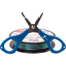 Шнур DAIWA J-Braid Grand X8E-W/SC 135м 0,10мм Island Blue + ножницы