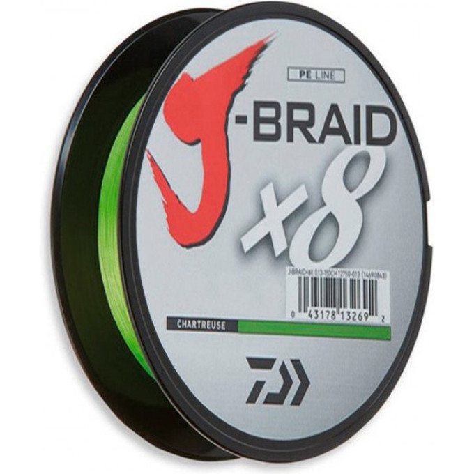 Шнур DAIWA J-Braid X8 0,28мм 150м chartveuse