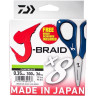 Шнур DAIWA J-Braid X8E-W/SC 0,35мм 300м chartreuse + ножницы