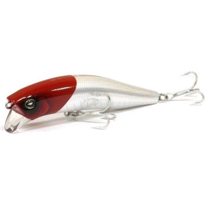 Воблер DAIWA MORETHAN CROSS WAKE 111SSR-F / LASER METAL RED HEAD (4143)
