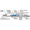 Воблер DAIWA Shoreline shiner-z lunkerhunter 130F-HD matte lightning