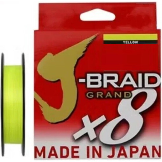 Леска DAIWA J-BRAID GRAND X8 0.20mm-135m YELLOW